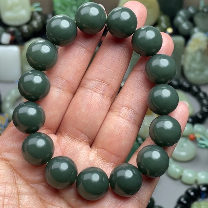 和田玉未镶嵌手链