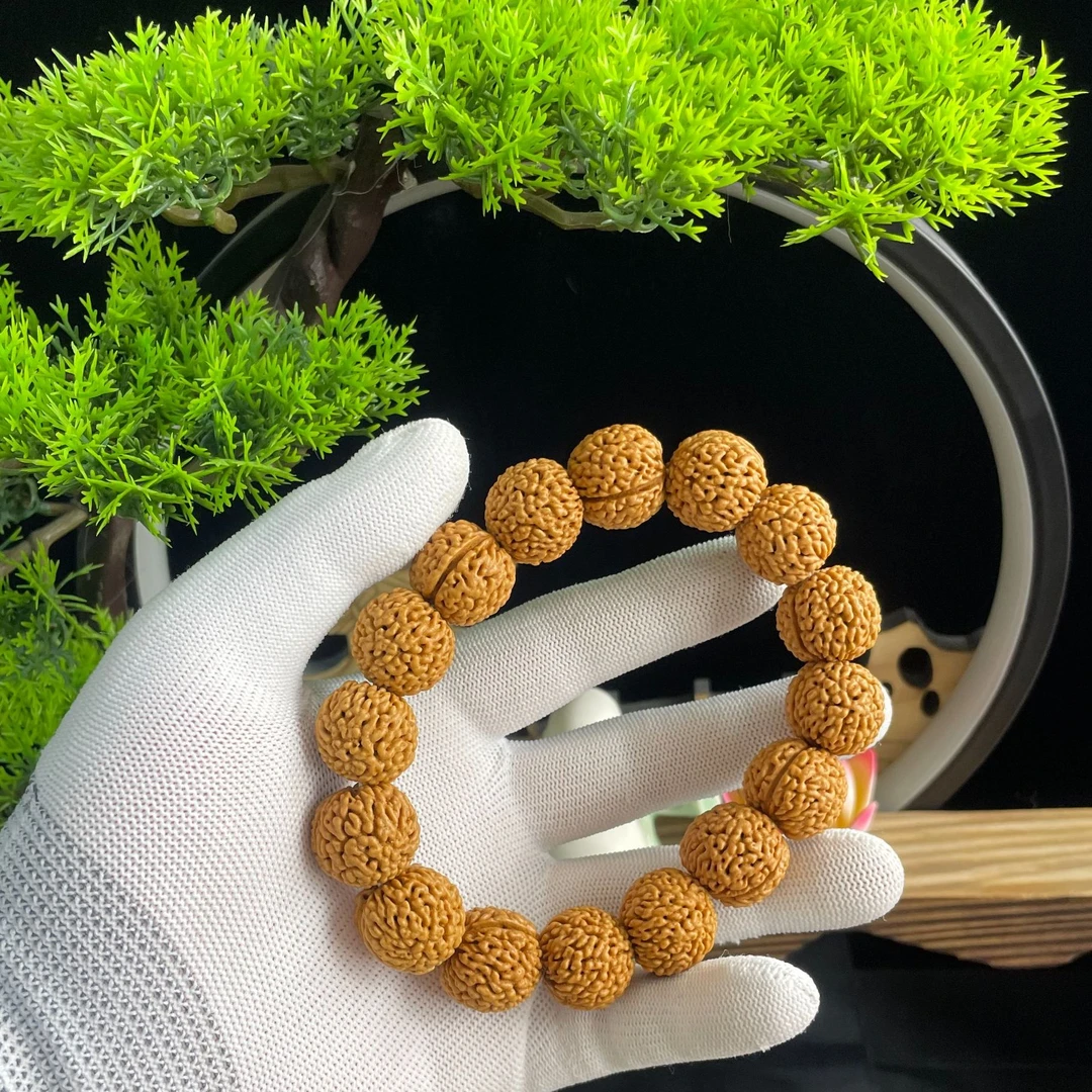 【荔枝纹】桃核手串