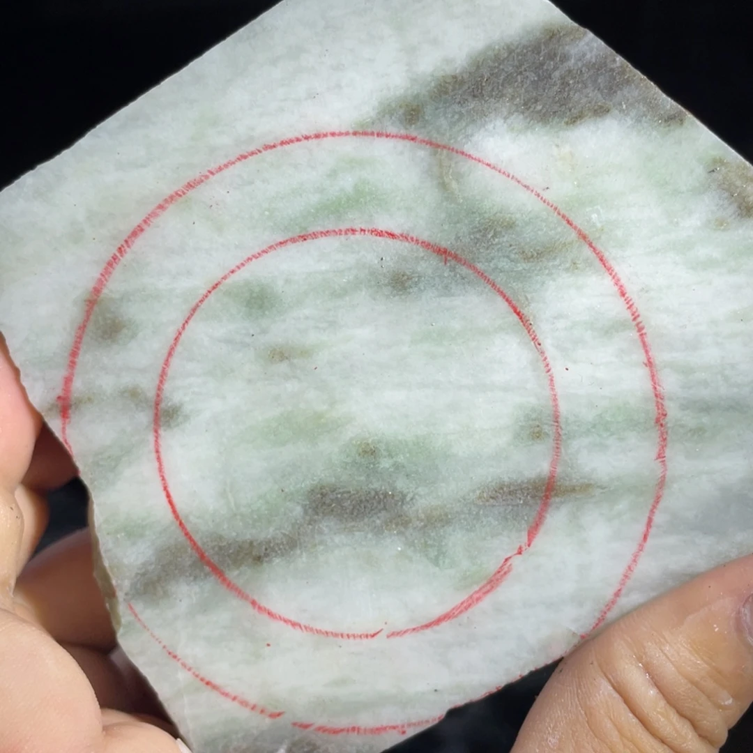 独山玉未镶嵌定制手镯