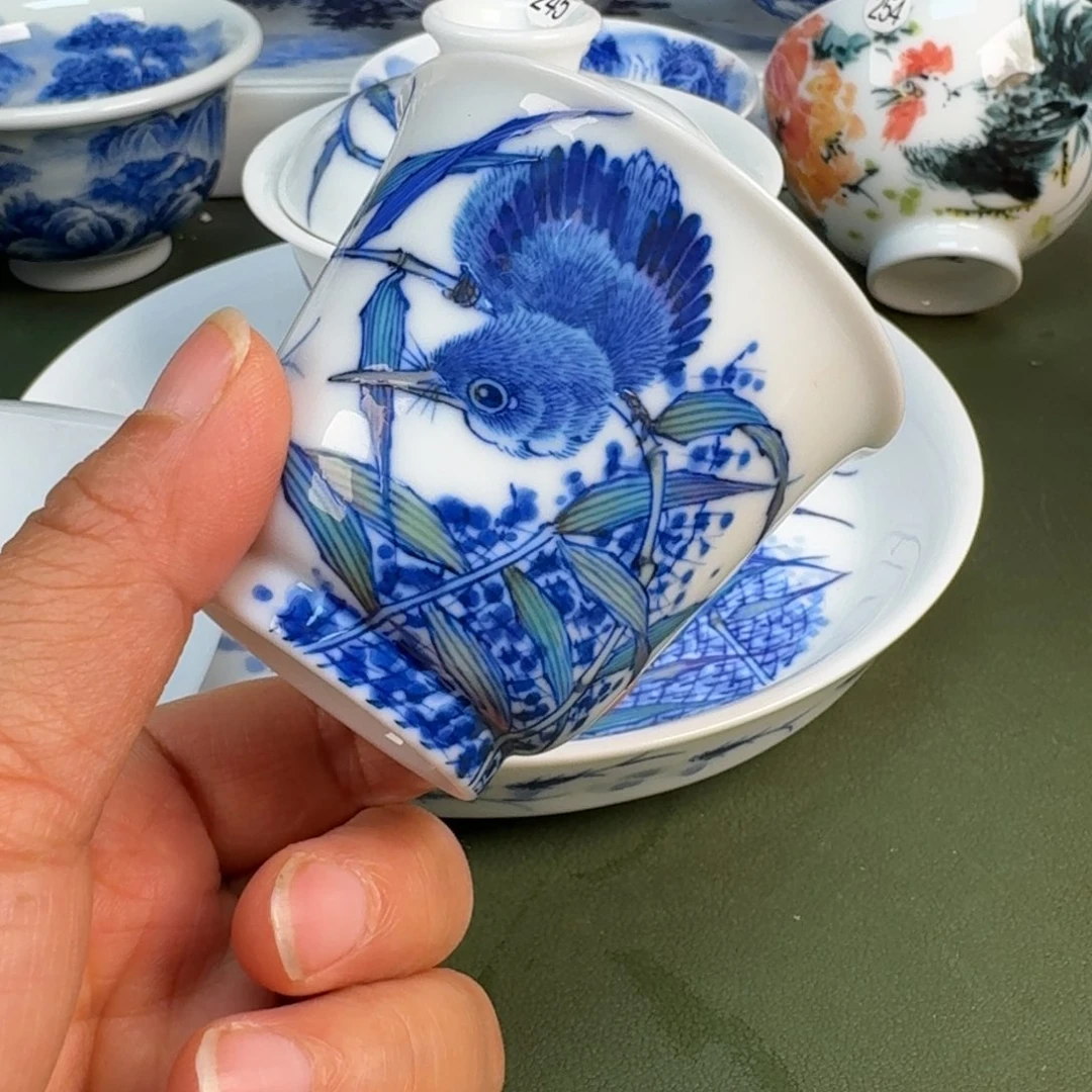 陶景德镇纯手绘茶具圆圆254