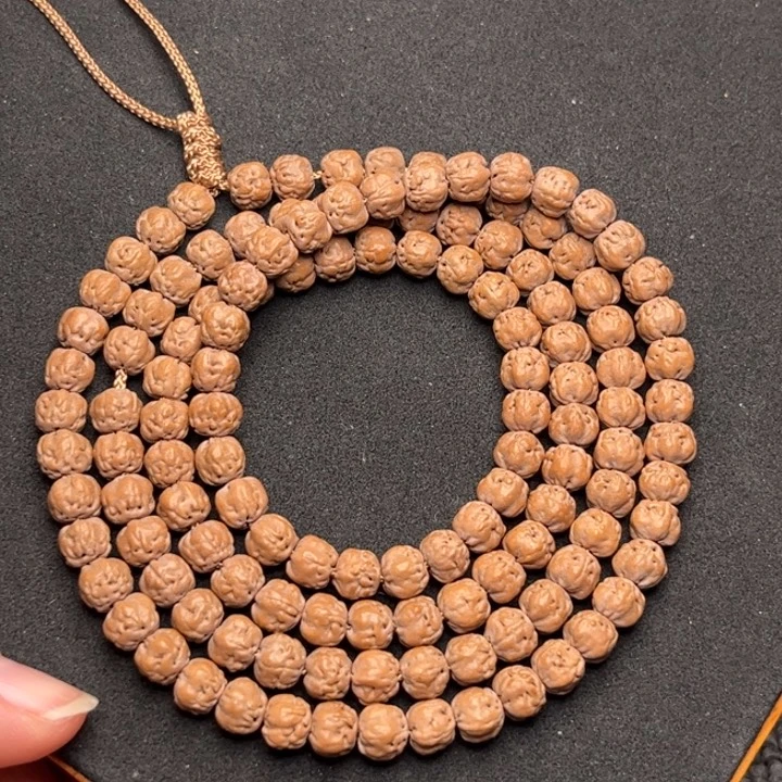 金刚菩提吊坠N**h定制收藏原装佛手108尺寸6.5