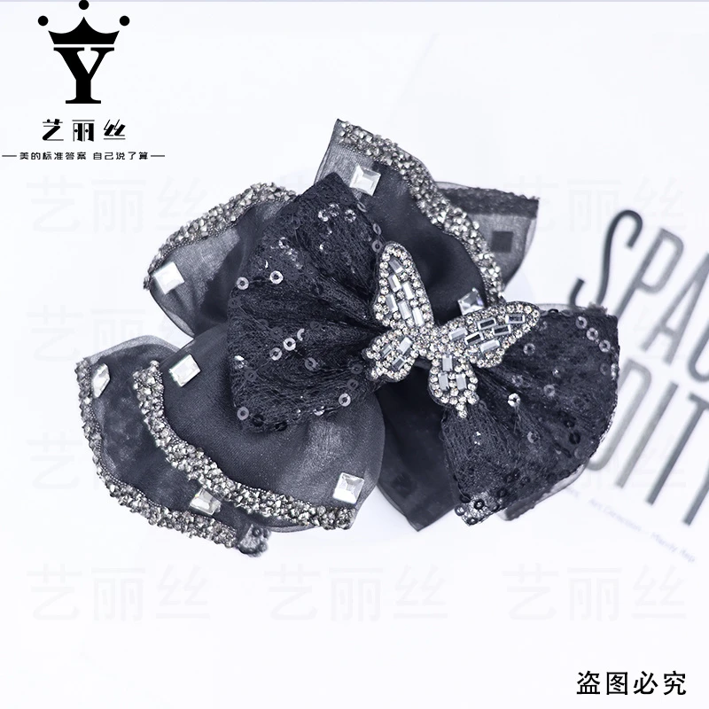 艺丽丝 高级奢侈闪钻抓夹 [乐微] 11cm蝴蝶气质抓夹 YL989