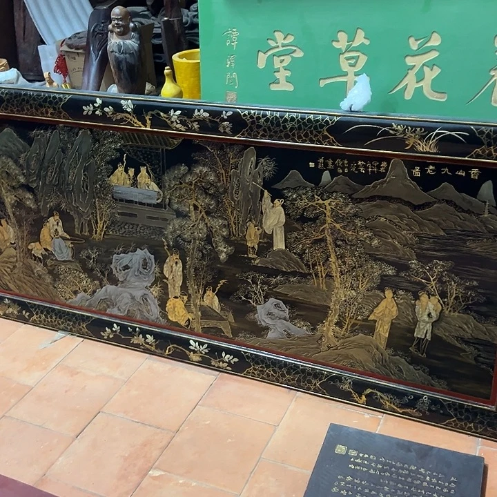 渔***鱼家具乌木类匾额香山作品作品