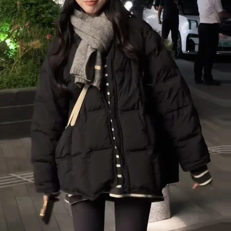 设计感长袖棉服女2025新款小众洋气时尚百搭显瘦潮流衣服