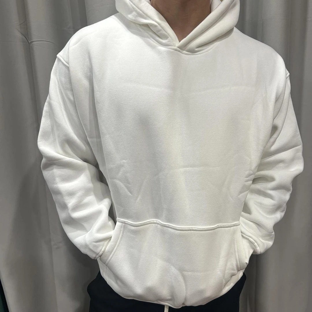 DeweLvum重磅加绒连帽运动卫衣男潮套头加厚宽松健身休闲卫衣男装