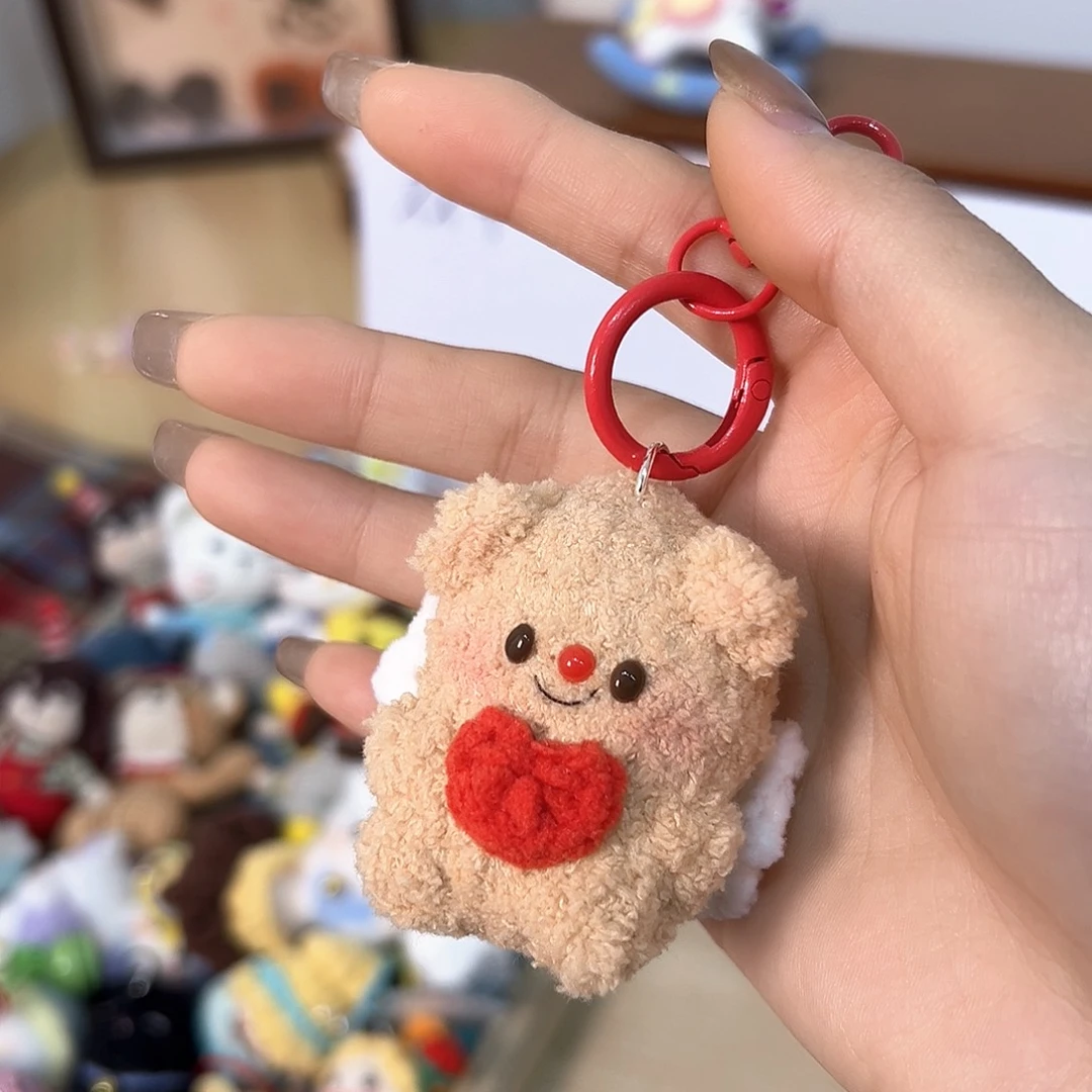 针织品手工钩织玩偶黄油小熊