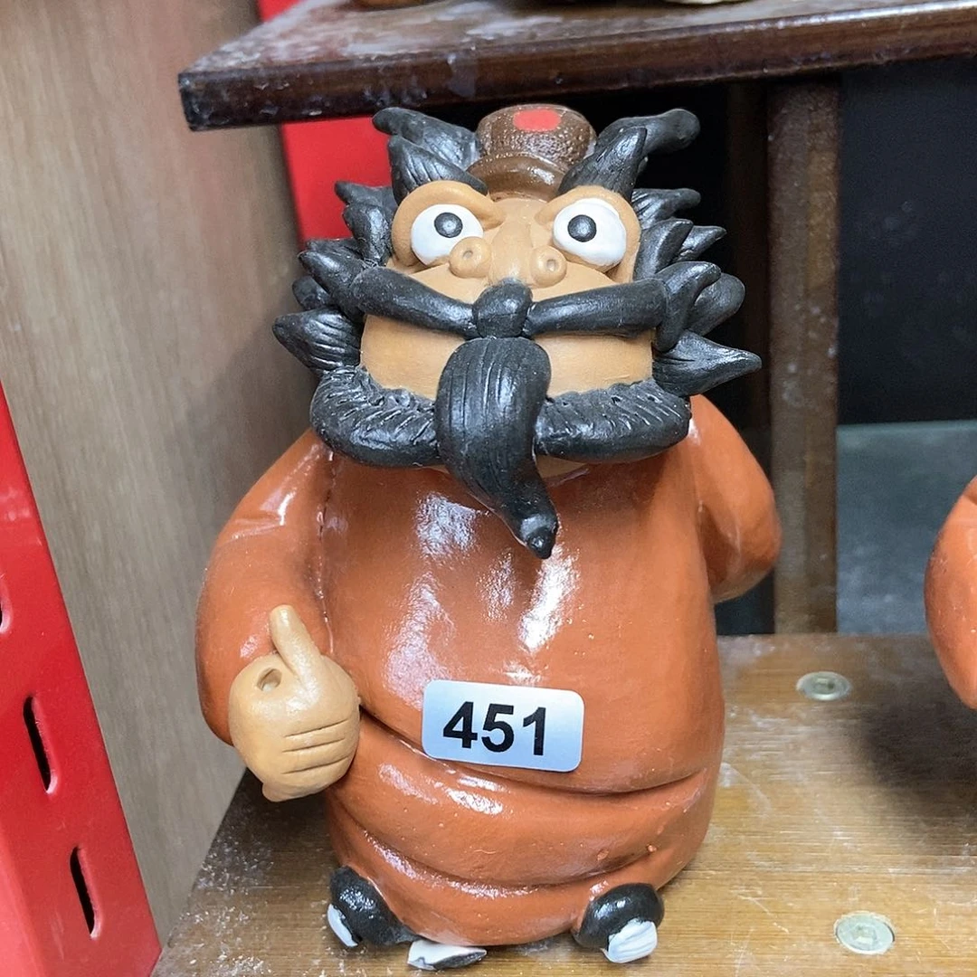 摆件直播间手工抽象陶瓷摆件451