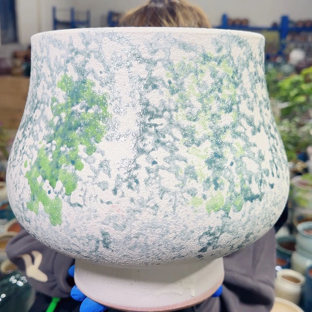 紫砂花盆高25口22