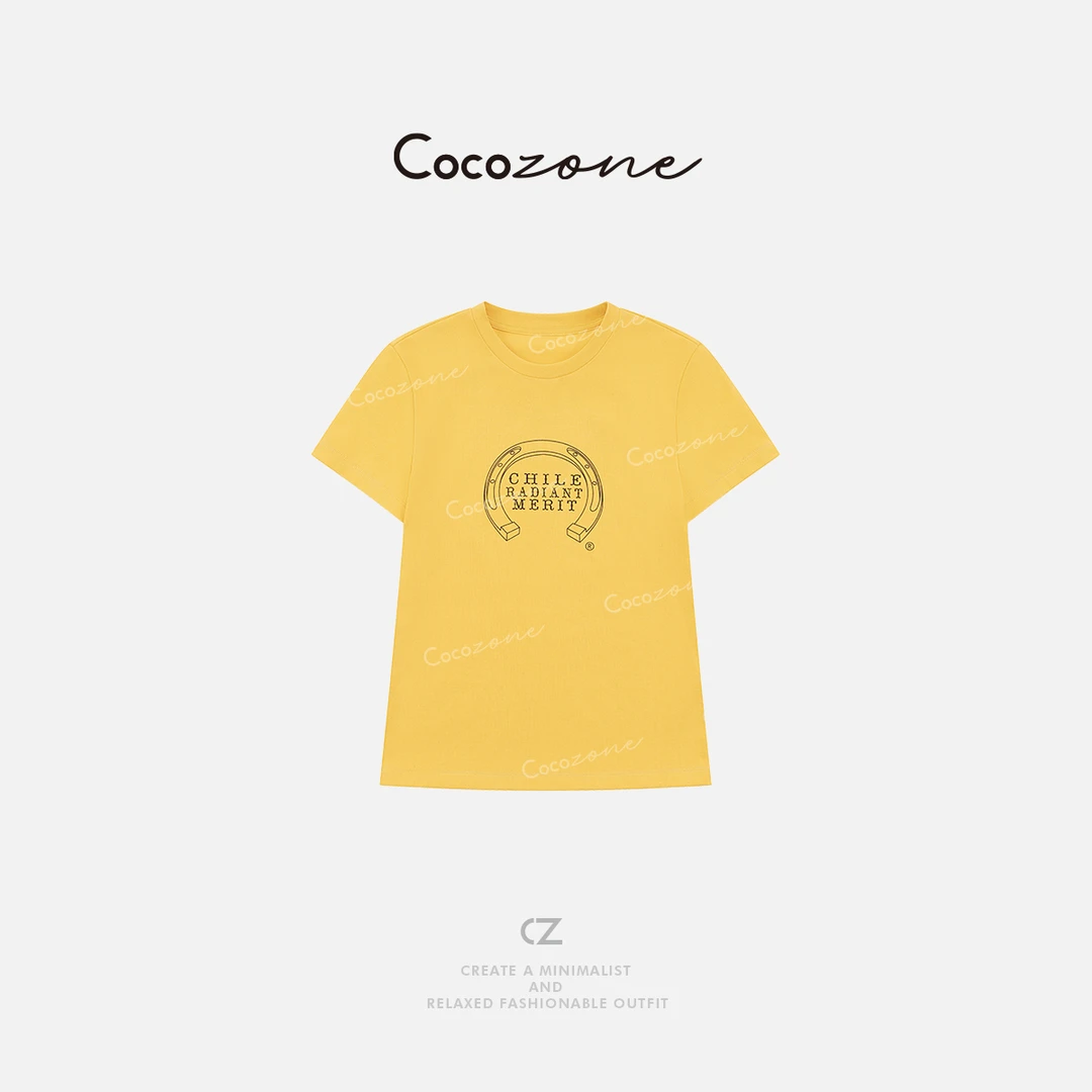 COCO ZONE 刘一一 圆领简约精致感街头风圆领短袖T恤 CD2A1478
