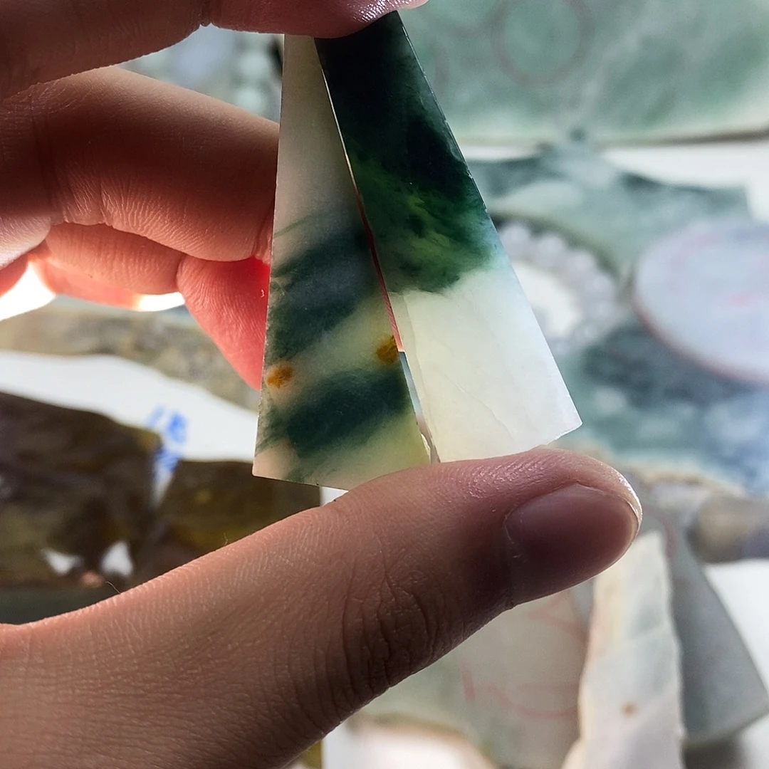 翡翠散珠天然缅甸翡翠a货31