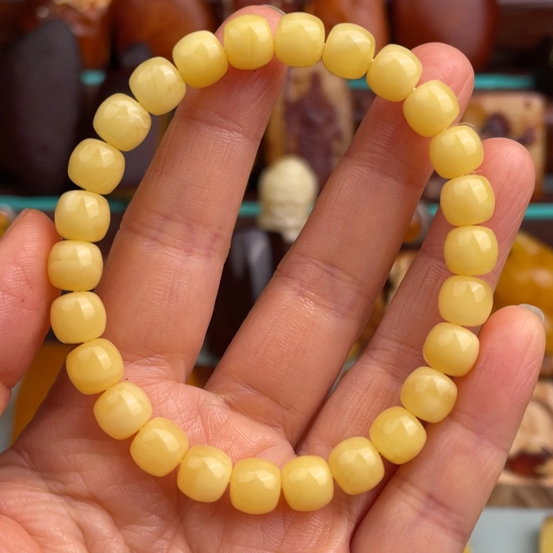 定制琥珀未镶嵌蜜蜡老型手串