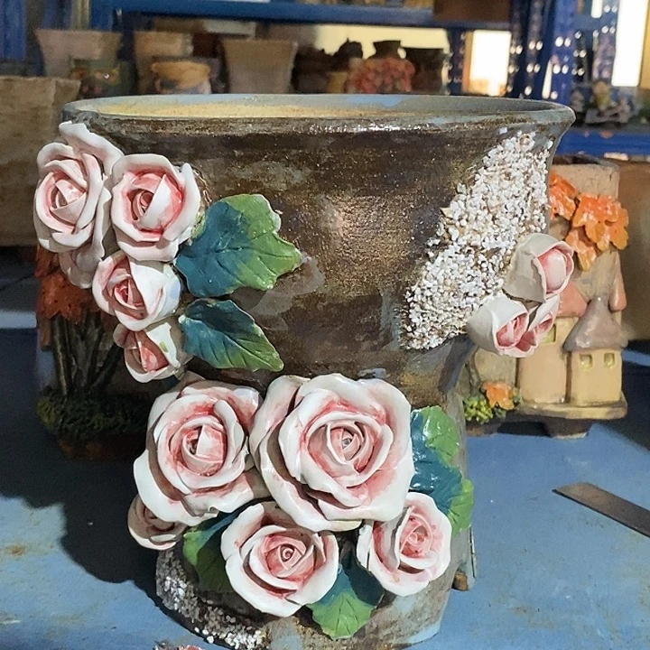 533 号陶然花器手工花盆
