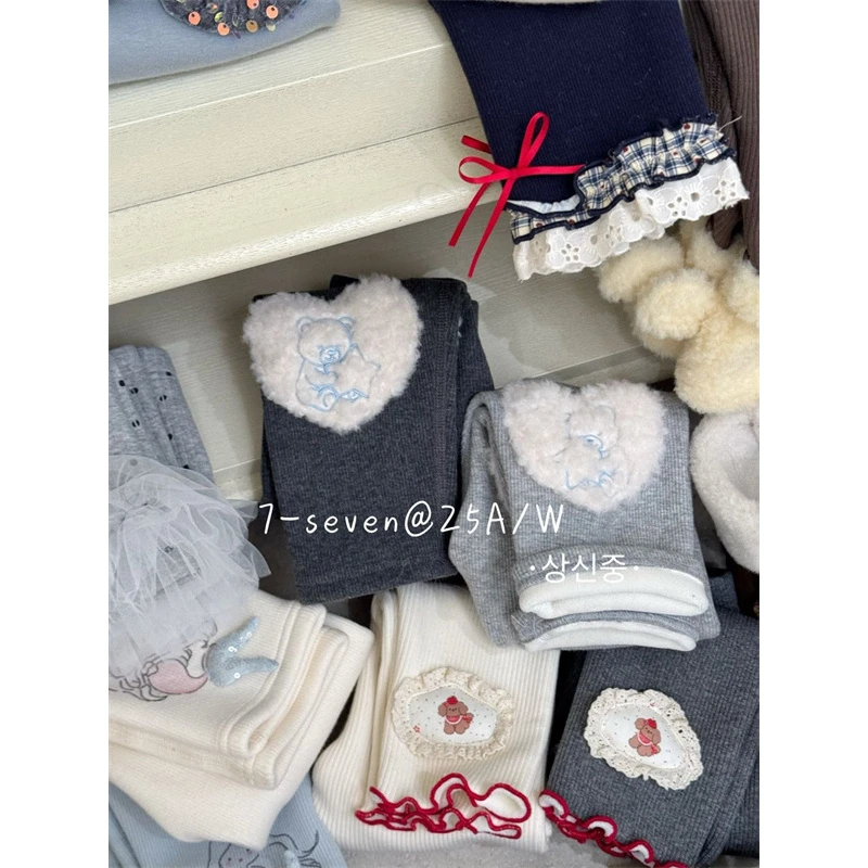7Seven·25冬~爱心小熊打底裤9367（童装汉服）