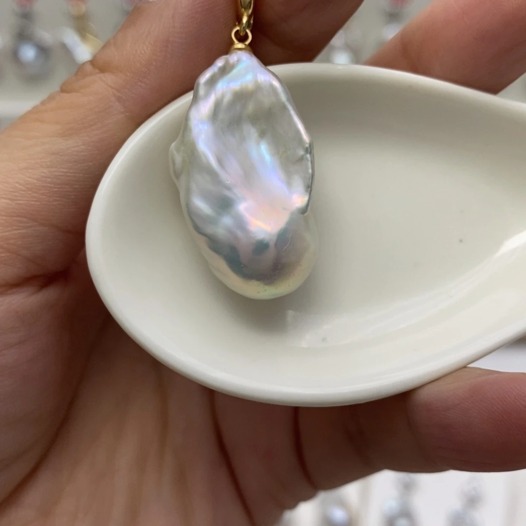 蒙***甜未镶嵌淡水珍珠其它