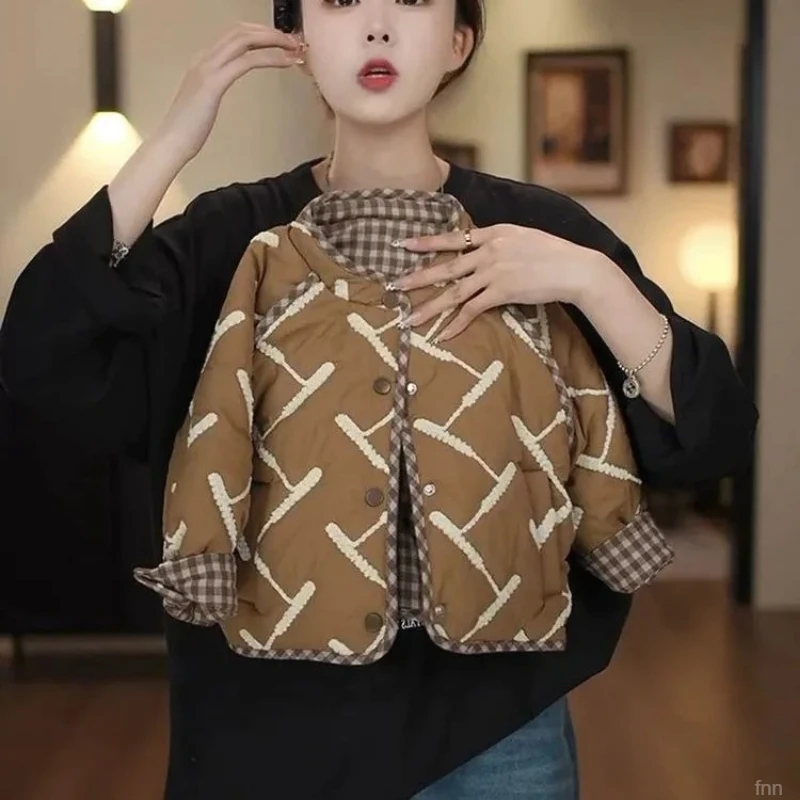 【双面穿】2025秋冬季儿童新款韩版保暖加棉两面穿保暖外套58176