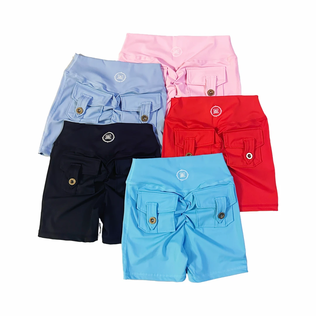 虎头工装深臀三分蜜桃瑜伽健身提臀高弹外穿女高腰辣妹