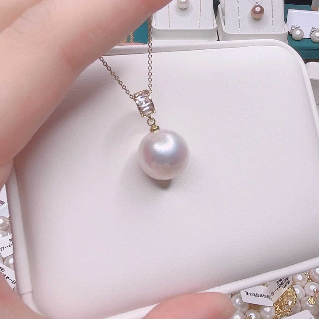 合金淡水珍珠吊坠(赠链)
