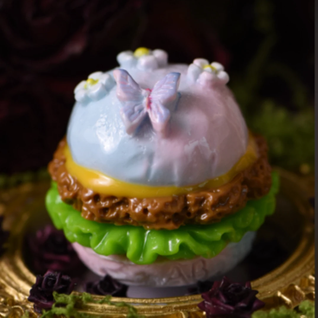 美味汉堡diy饰品好看食玩