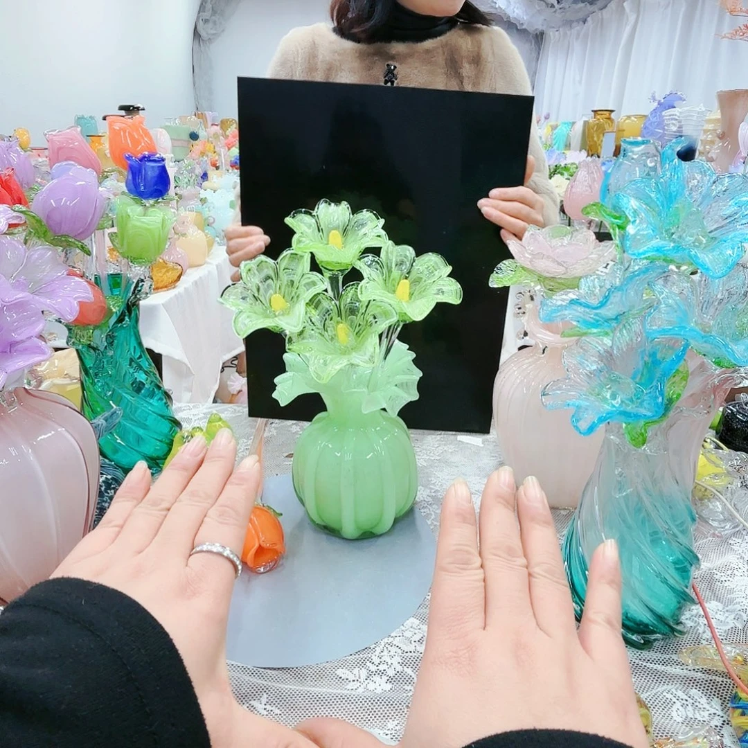 福利不退不换琉璃花瓶艺术品