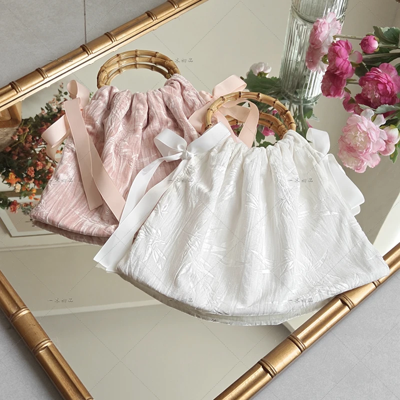 《叶南意》新中式旗袍包手提单肩包国风手挽复古丝绒竹节包包