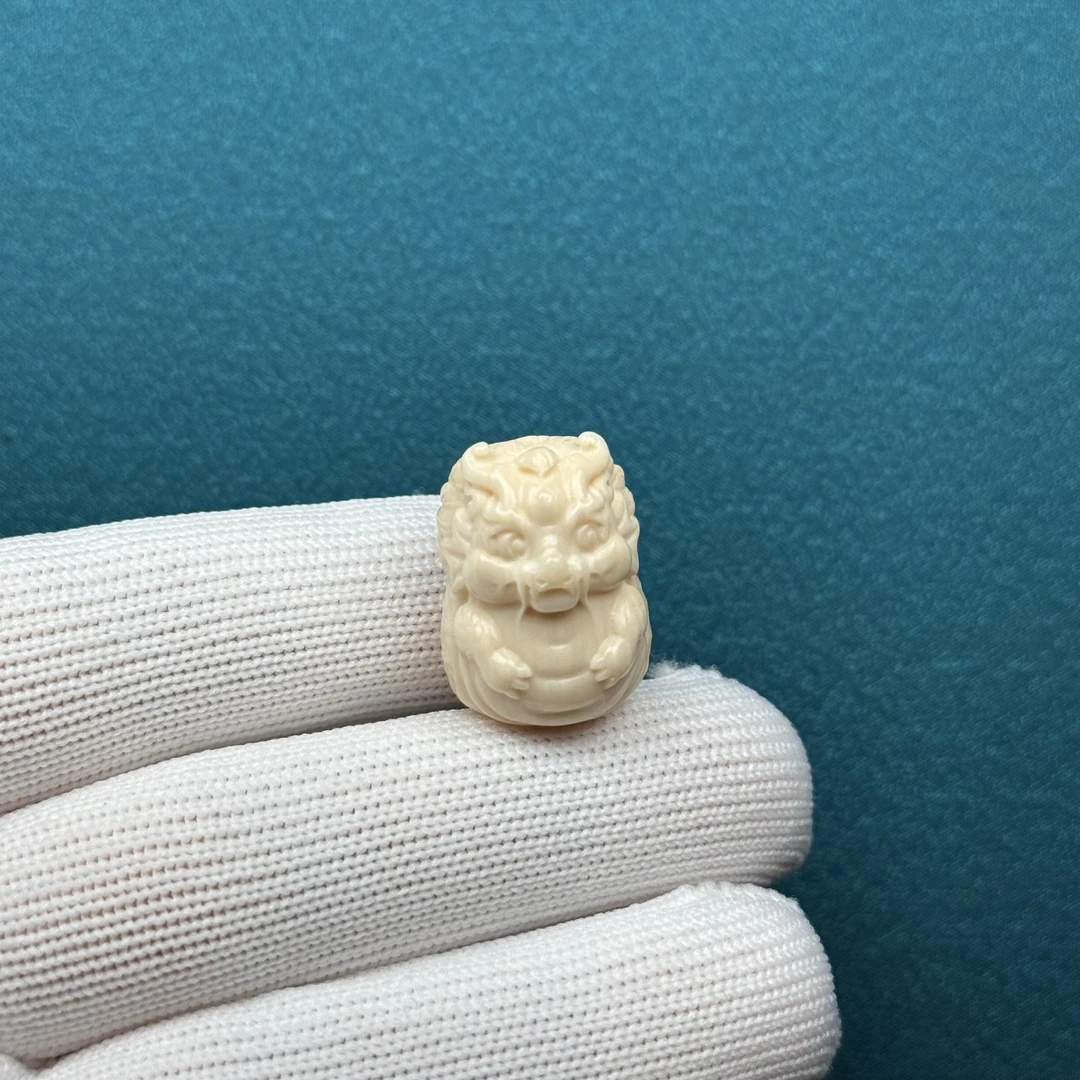 D64-28天然猛犸牙 龙宝宝15.8*22*15mm支持复检假一罚十