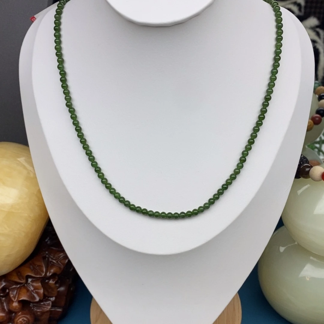 和田玉（碧玉）颈饰未镶嵌张***侠4