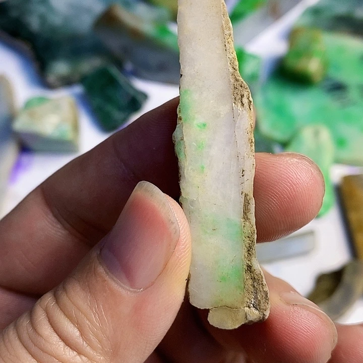 翡翠散珠天然翡翠A货挂件