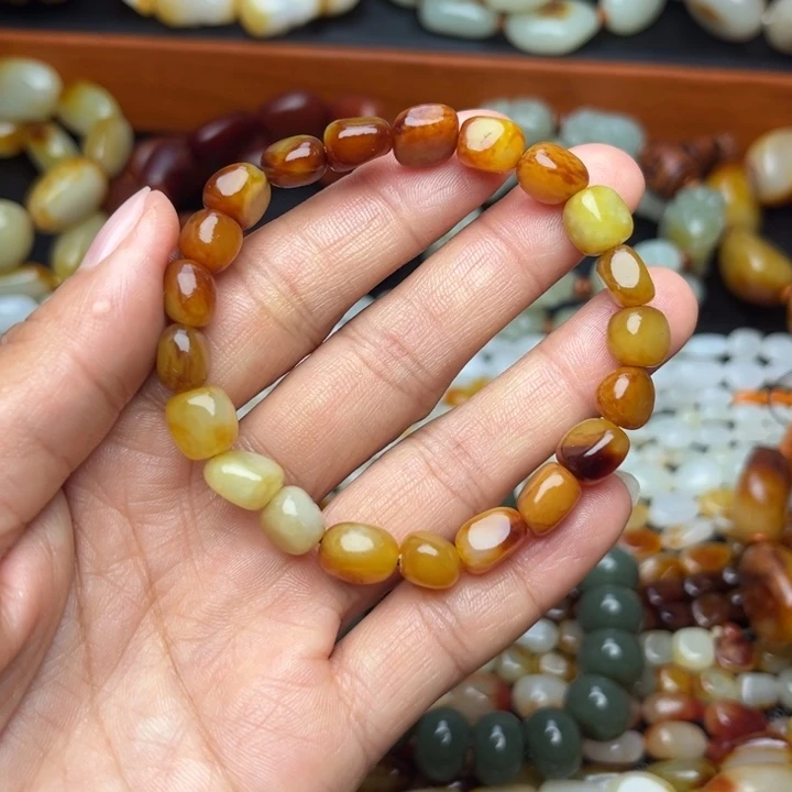 和田玉未镶嵌手链