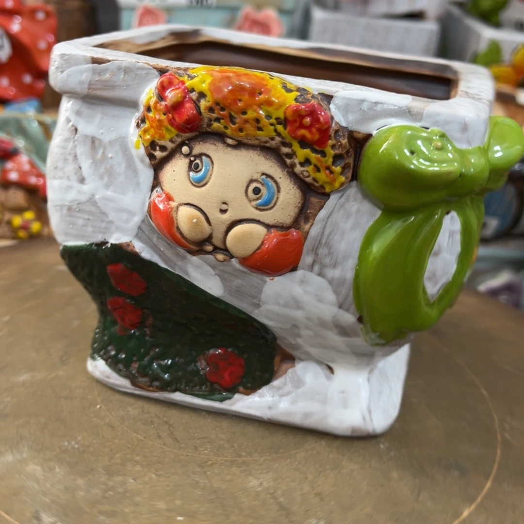 粗陶多肉花盆花盆孤品