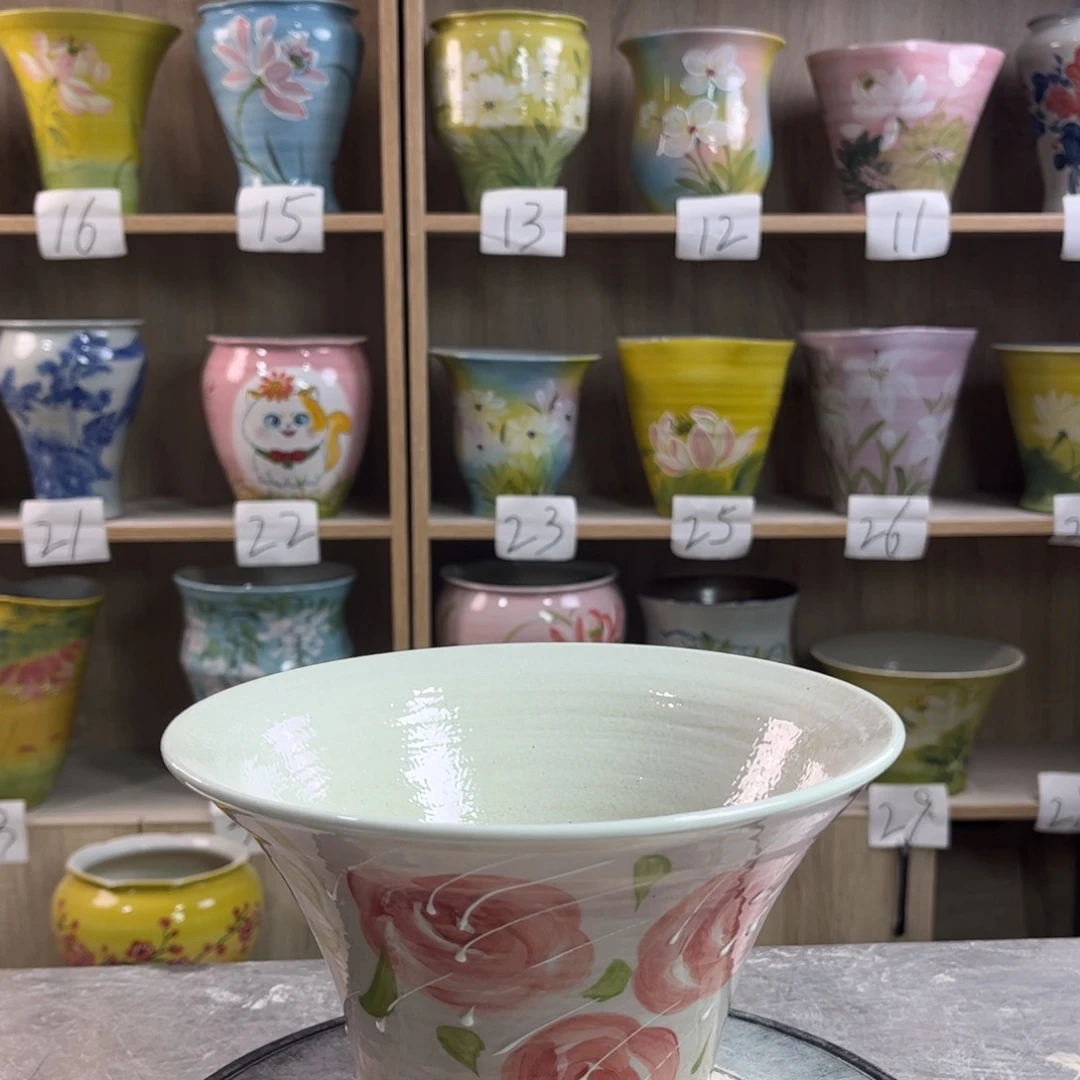 景德镇陶瓷花盆花盆