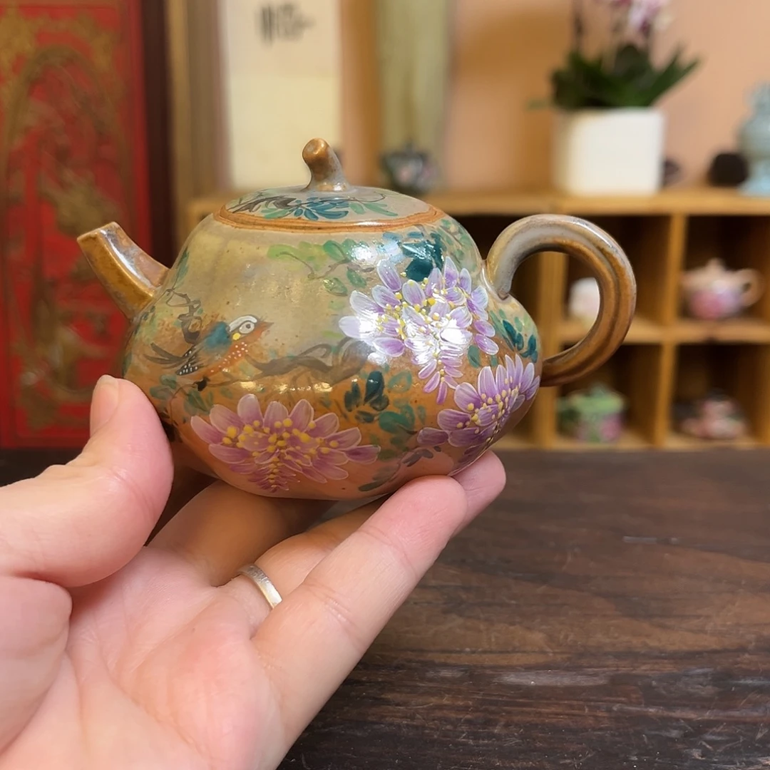 柴烧手工手绘陶瓷