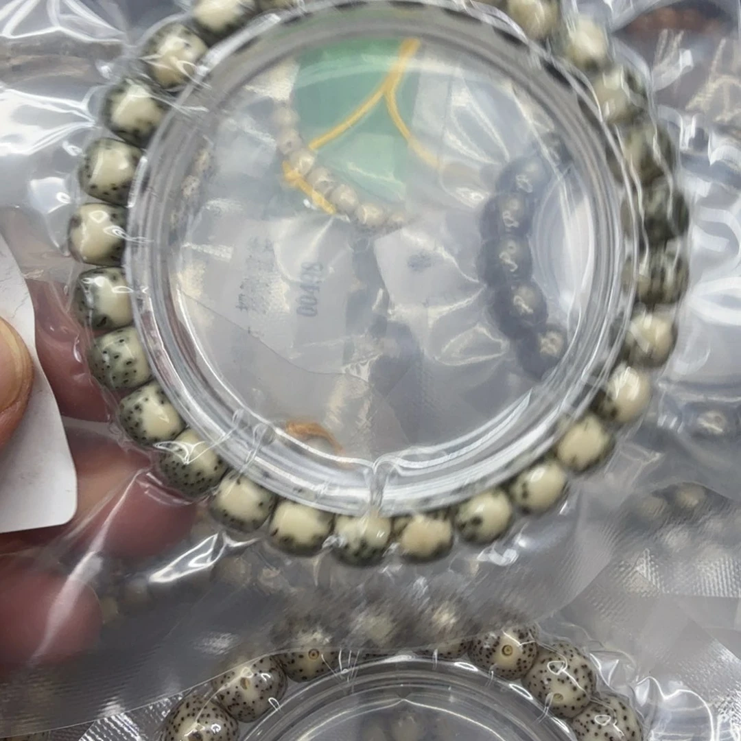 星月菩提手串107半臂大留白星月菩提单圈8×7