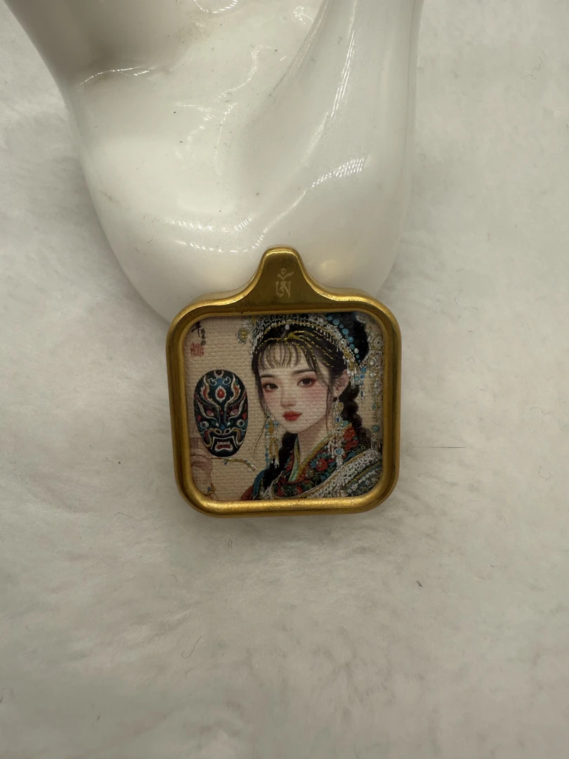 唐卡小方糖吊坠热贡  民族风 吊坠 2*2尺寸