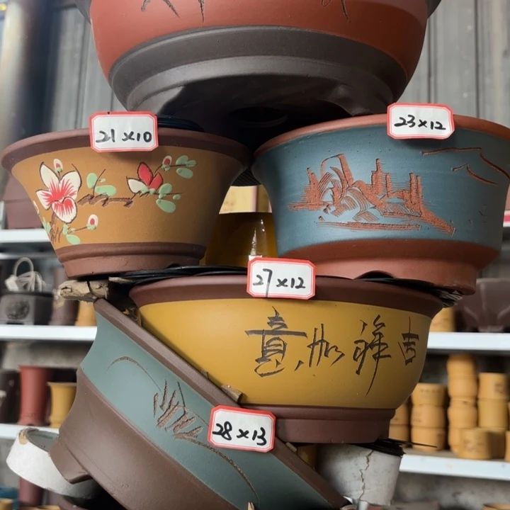 紫砂花盆              100-6