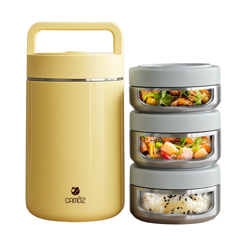 CAMUZ/昌木子饭盒316不锈钢24小时超长保温大容量专用上班族学生