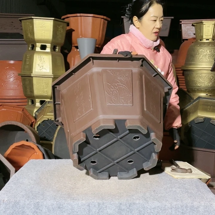 八角紫砂六零六个