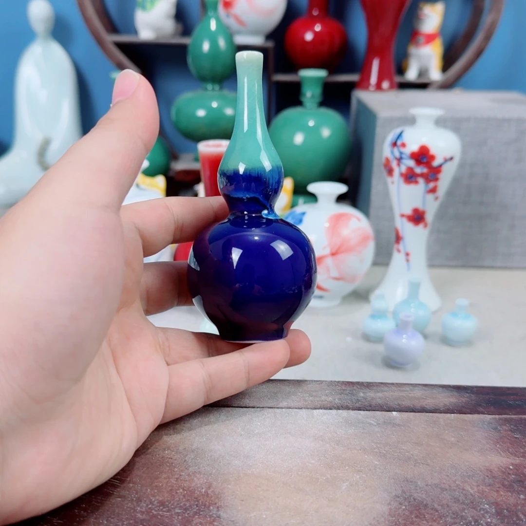 陶瓷手工小花器摆件