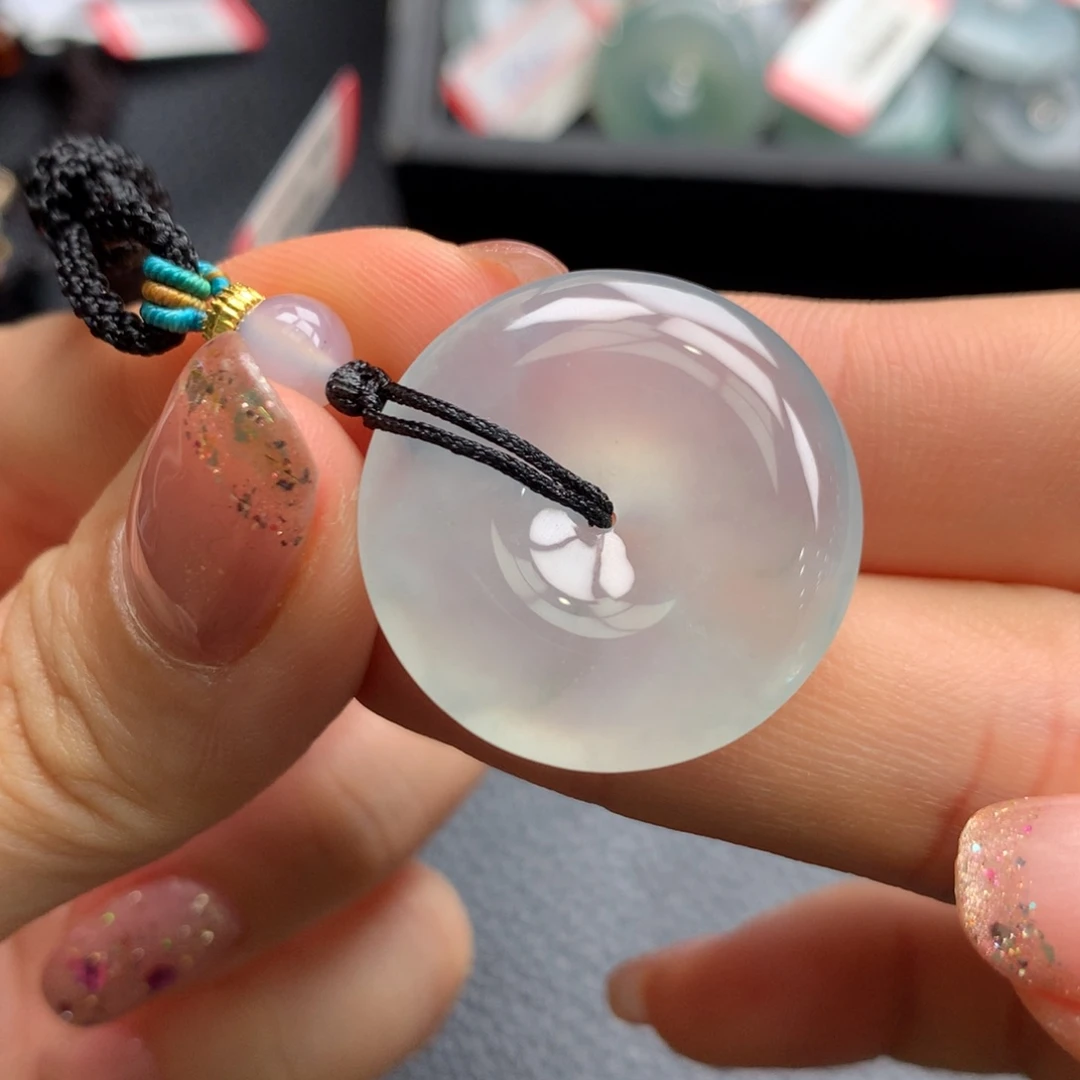 翡翠未镶嵌颈饰青*翡翠翡翠吊坠26.3-5.6