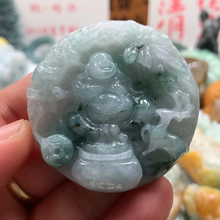 翡翠未镶嵌颈饰保真天然a货翡翠