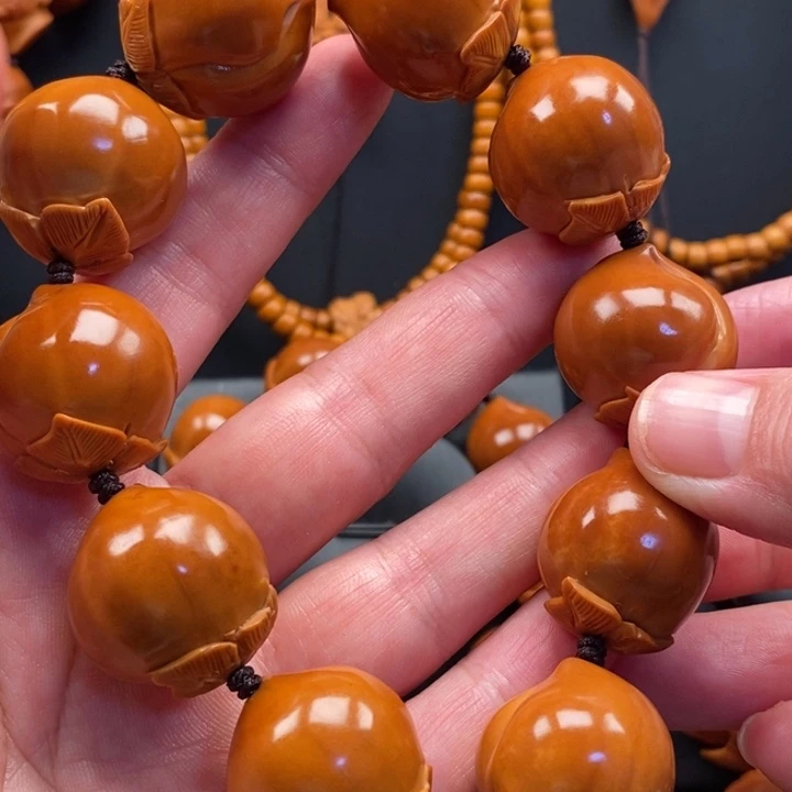 사***요橄榄核手串22桃子串