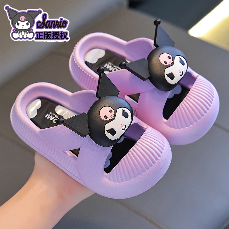 儿童凉拖鞋踩屎感女童公主2025新款三丽鸥夏季软底卡通可爱防滑室
