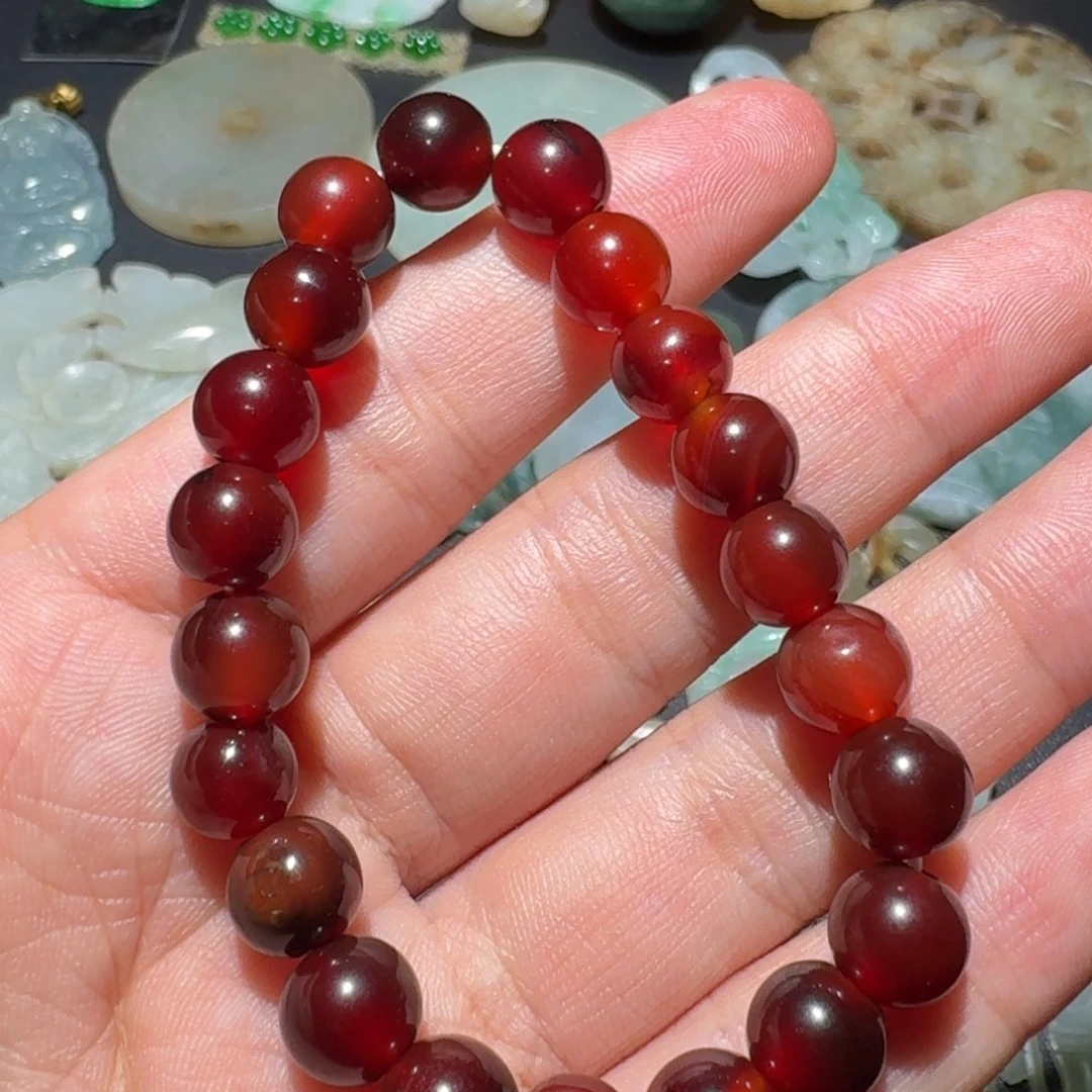 文***心玛瑙/玉髓未镶嵌颈饰