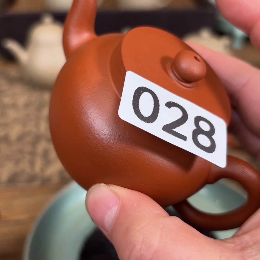 紫砂茶壶用****2小品莲子壶朱泥