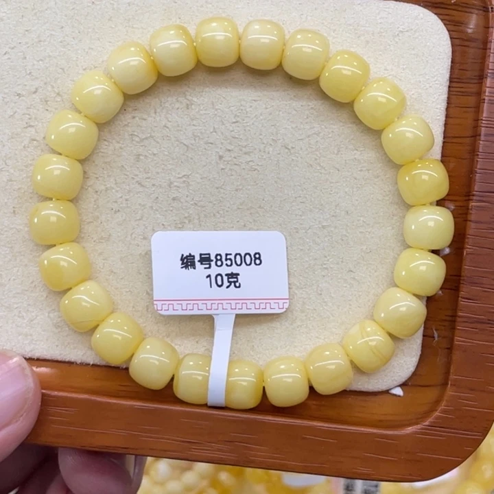 琥珀未镶嵌手链蜜蜡