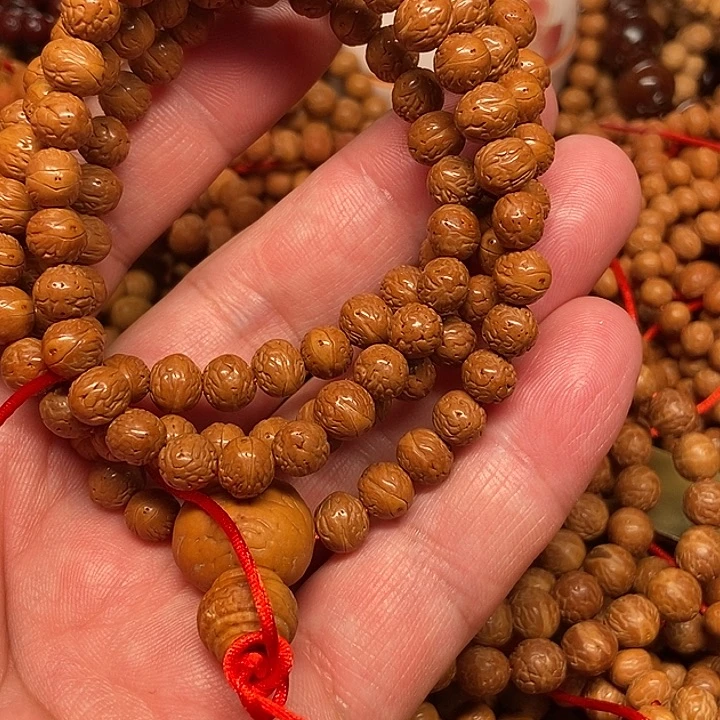 阿***！手串凤眼菩提酸枣核