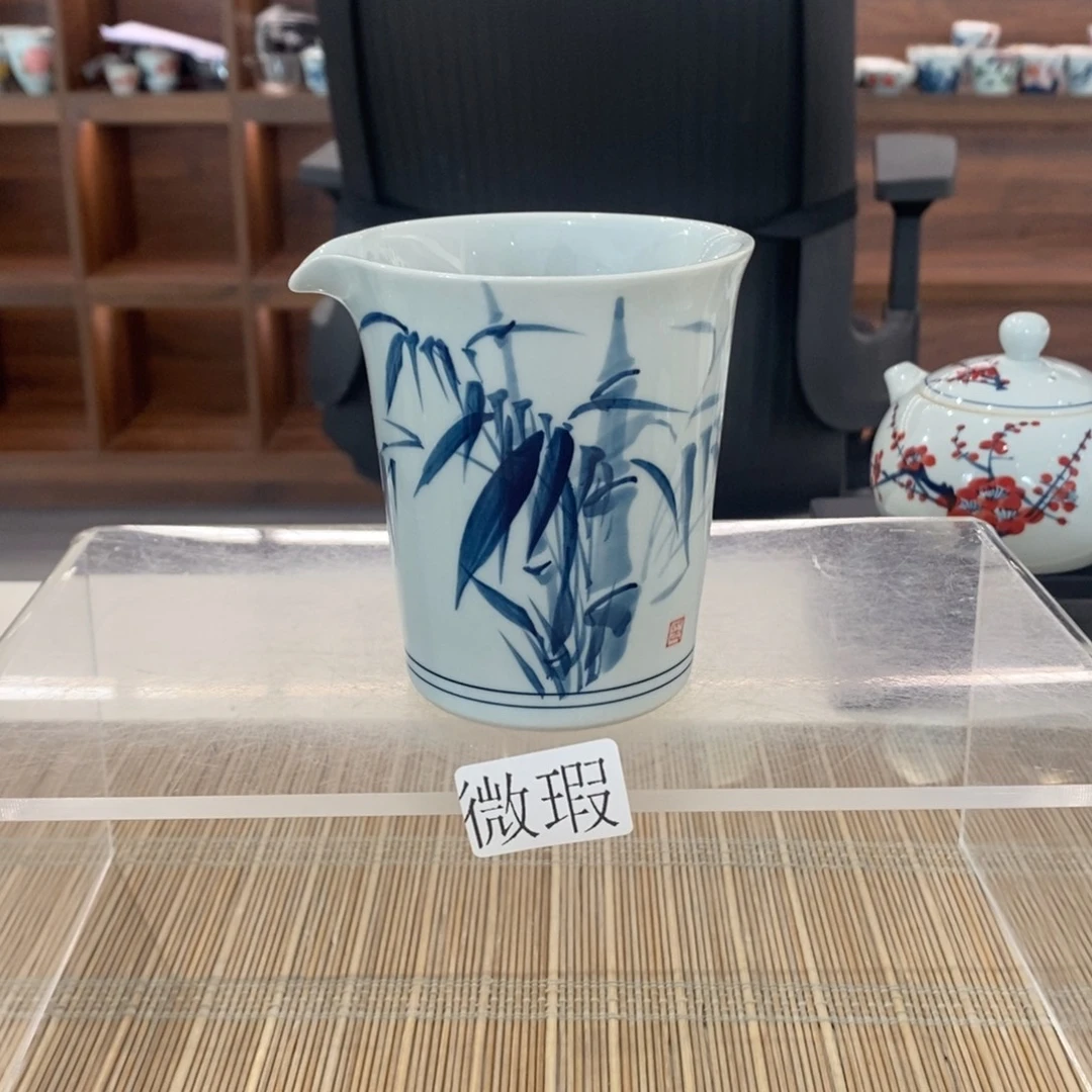 釉下彩老陶泥手工绘制