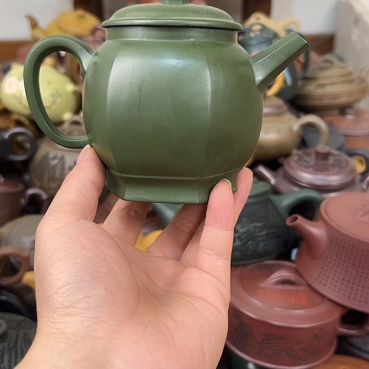 茶壶紫砂紫砂壶微瑕内口开片花泥