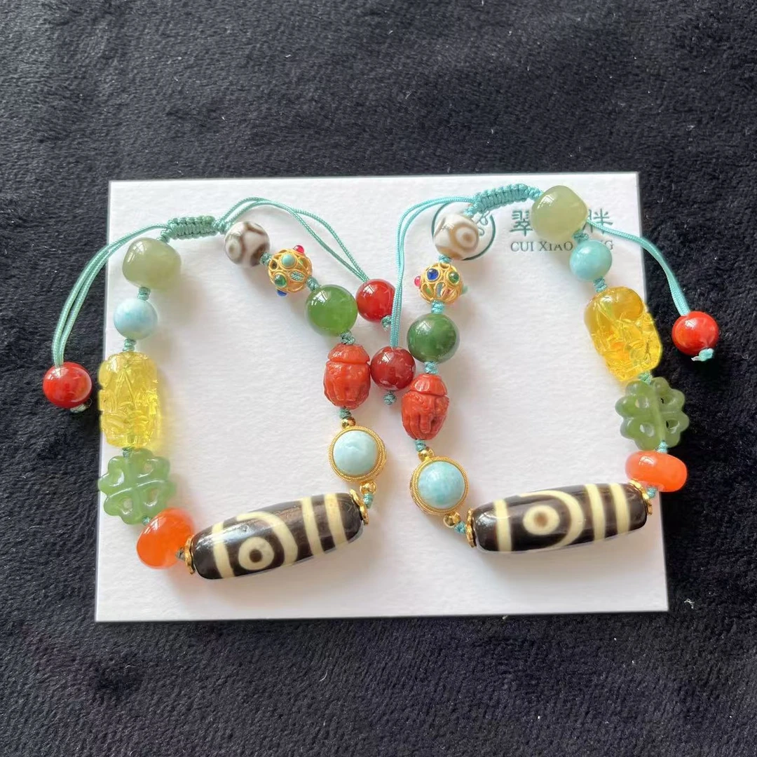 翠小胖二号店 二眼玛瑙手串多样性发1