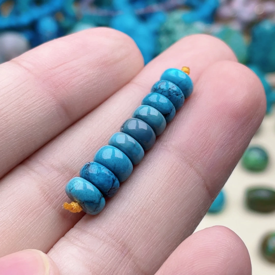 绿松石未镶嵌绿松石7-7.8mm