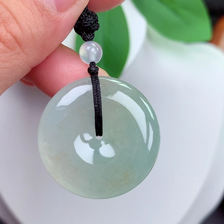 颈饰未镶嵌翡翠平安扣 27.6x6.0mm